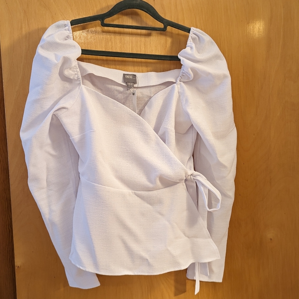 ASOS sweetheart wrap top